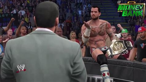 Wwe K K Recreation Cm Punk Wins The Wwe Championship Vs John