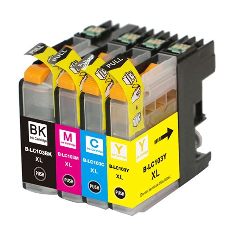 Brother Lc Compatible Ink Cartridge Combo Bk C M Y Economical Box