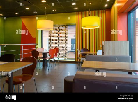 Modern Cafe Interior Stock Photo Alamy