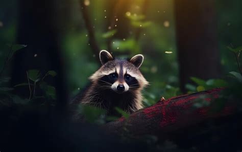 Premium AI Image | Adorable Baby raccoon portrait photo background