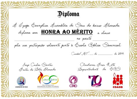 Thê Peres Solenidades Diploma de Honra ao Mérito