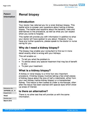 Fillable Online Renal Biopsy GHPI00980315A4 Renal Biopsy Fax Email