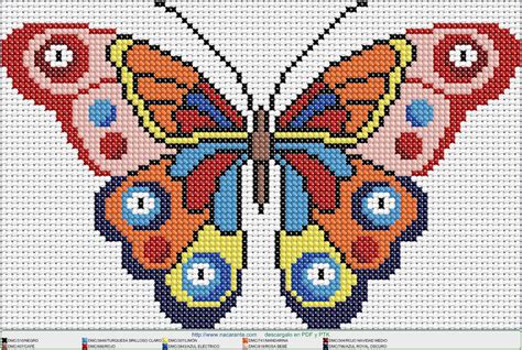 Mariposa Monarca En Punto De Cruz Cross Stitch Patterns Punto De