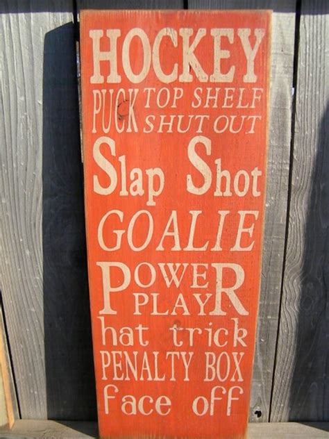 17 Best images about Signs Hockey on Pinterest | Wooden signs, Eat ...