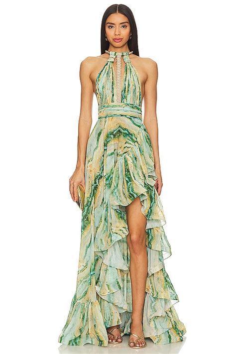 Bronx And Banco Palma Gown In Multi REVOLVE