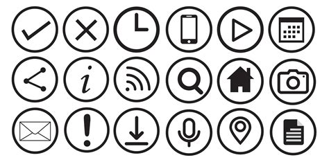 Set of Web Icons 830639 Vector Art at Vecteezy