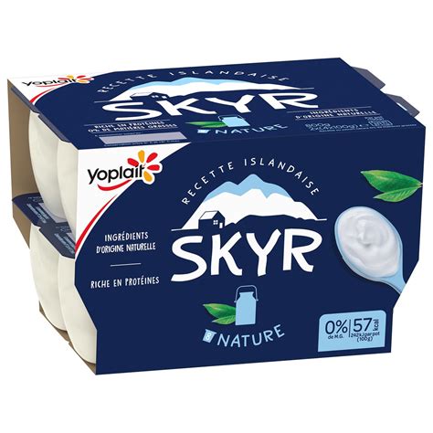 Yoplait Skyr Nature Recette Islandaise X G Pas Cher Auchan Fr