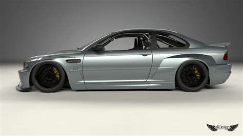 Wide Body Kit Pandem Rocket Bunny Bmw M3 E46 Alldesign