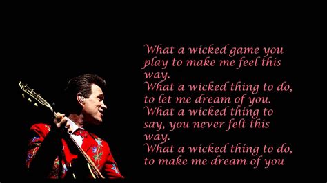 Chris Isaak Wicked Game Acapella Lyrics Youtube