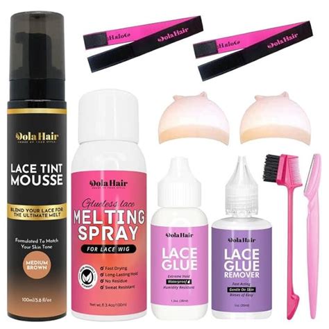 Dolahair Lace Tint Mousse Wig Glue Kit With Lace Melting Spray Wig Installation Kit