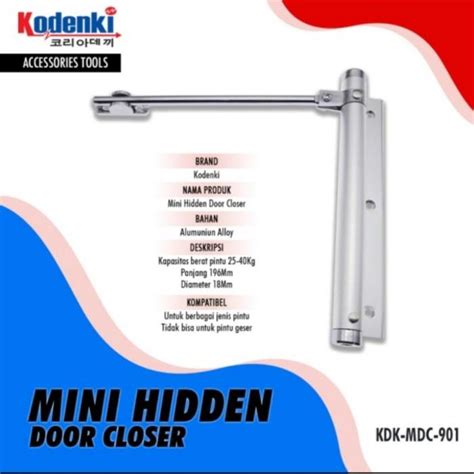 Jual Mini Hidden Door Closer Penutup Pintu Otomatis Penahan Pintu