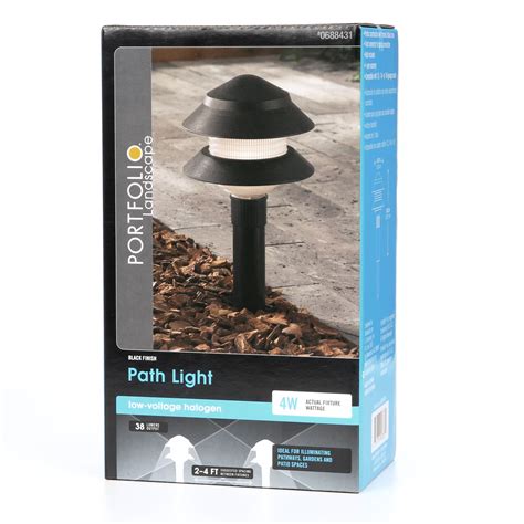 Discount Shopping Portfolio Black Low Voltage 4 Watt Incandescent Path Light Model 0093818