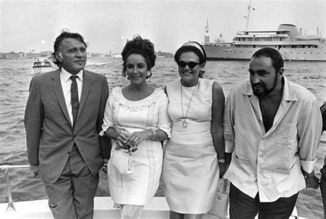 Evgenia Gl At Onassis Yacht Guests Elizabeth Taylor Howard Taylor Richard Burton Aristotle