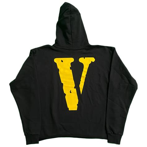 Vlone Friends Hoodie Black Yellow Vlone