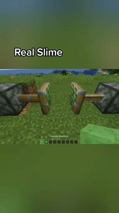обычный слайм vs реалистичный слайм в #minecraft #майнкрафт - YouTube
