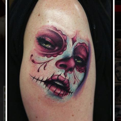 Pin By I Yump On Portrait Tattoo Skull Girl Tattoo Tattoos Sugar