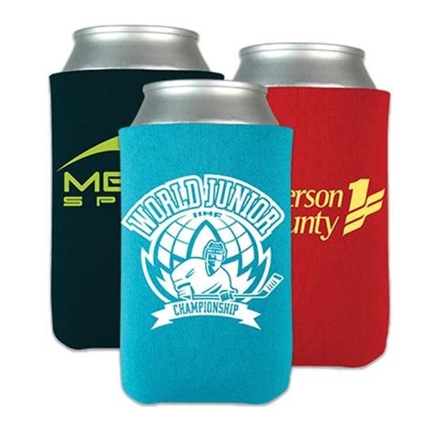 Made In Usa Custom Coolie For 12 Oz Cans Promotional Koozies