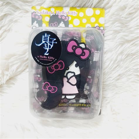 Sanrio Original Hello Kitty X Sadako Magnet Hobbies And Toys