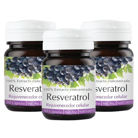 Pack Natier Resveratrol X C Psulas Rejuvenecedor Natural