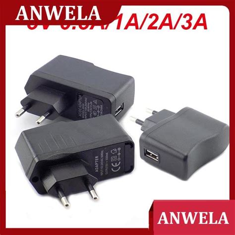 Anwela Euro Plug Ac V Dc V A A A A Micro Usb Wall Charger