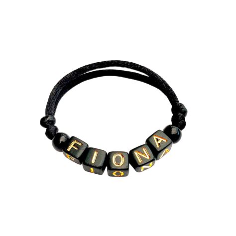 Bracelet Fiona Personnalis Avec Pr Nom Nom Texte Message Rope Bracelet