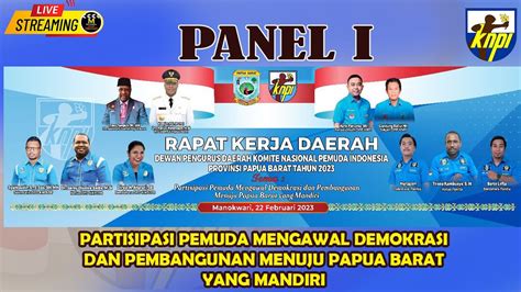 RAKERDA DPD KNPI Diskusi Panel Live Streaming YouTube