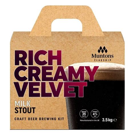 Muntons Flagship Milk Stout Extract Beer Kit Dark Rock