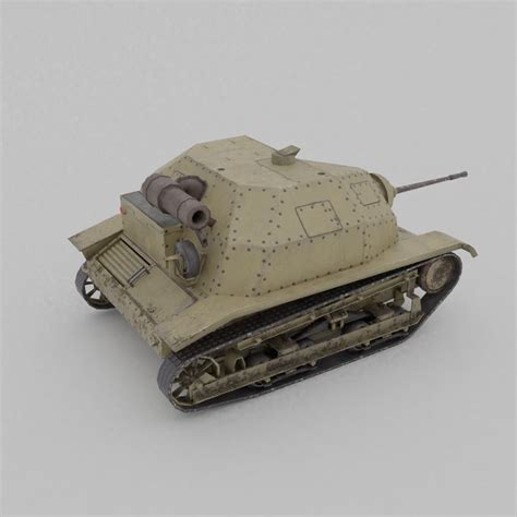 3d Model Tks Tankette 20mm Vr Ar Low Poly Cgtrader