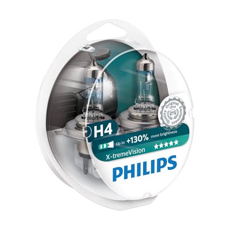 Koop uw Philips 12342XVS2 H4 X-treme vision 55W 12V bij SBI