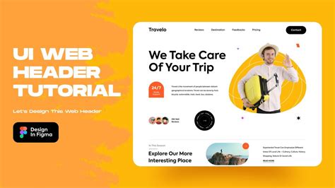 How To Design A Website Header User Interface Figma UI UX Design