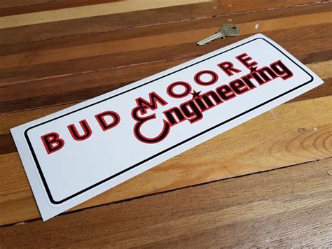 Bud Moore Engineering Oblong Sticker 12