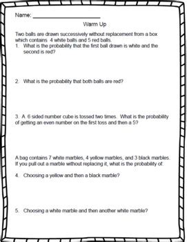 Making Predictions Using Experimental Probability Th Grade Probability