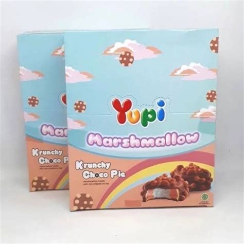 Jual Yupi Marshmallow Isi 24pcs Krunchy Choco Pie Shopee Indonesia