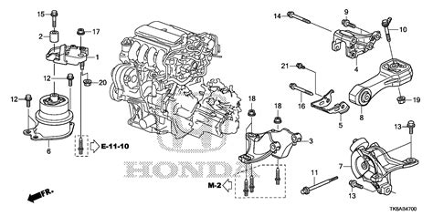 Honda Fit Rubber Transmission Mounting Engine Mt 50850 Tk6 912