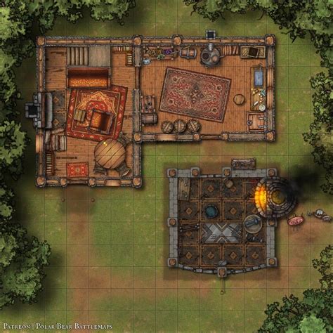 Kruhz S Blacksmith X Battlemaps Fantasy Town Fantasy Rooms