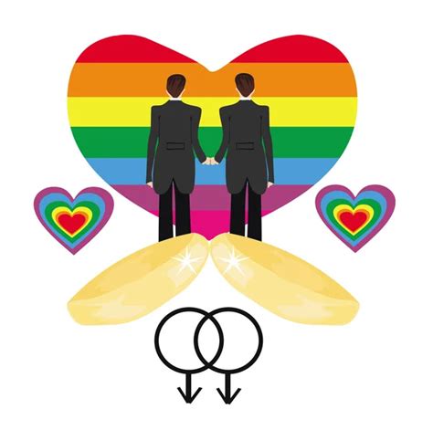 Gay Marriage Icons Stock Vector Image By ©jackybrown 22154939