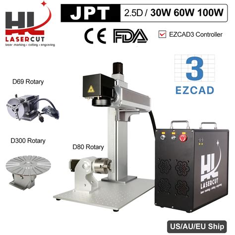 JPT MOPA M7 30W 60W 100W EZCAD3 Controller 2 5D Engraving Fiber Laser