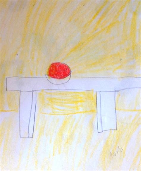 Ball In a Table - Drawing - Avril Godoy