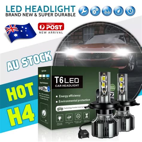 Modigt H Led Headlight Globes Hi Lo Beam For Holden Barina Tk I