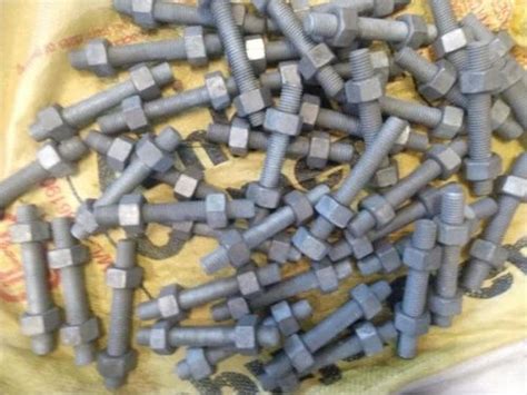 M Mm Hot Dip Galvanized Bolt Nut Diameter Mm High Tensile Steel At Rs Number In Chennai