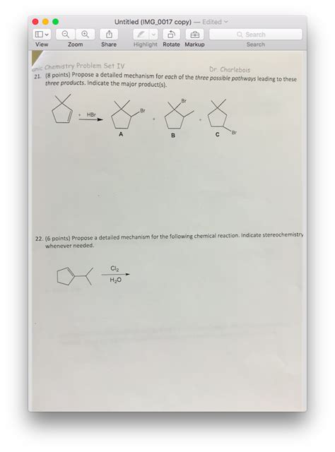 Solved 21 Propose A Detailed Mechanism For Each Of The Chegg