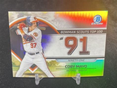 Coby Mayo Bowman Chrome Btp Scouts Top Prospect Insert