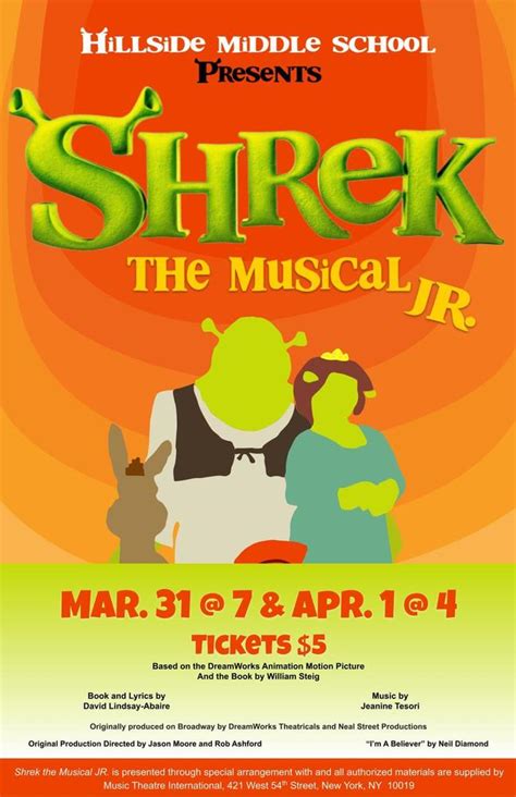 Shrek The Musical Broadway Poster