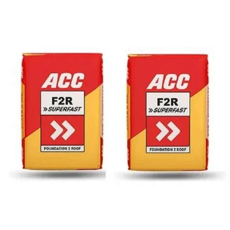 Acc F R Superfast Cement Packaging Size Kg At Rs Bag In