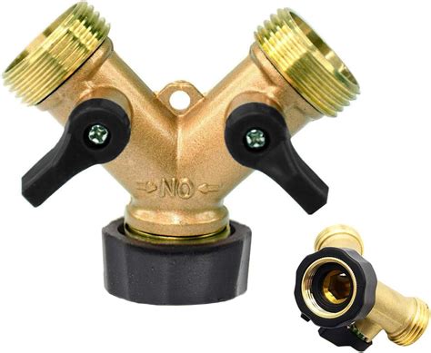 Way Brass Tap Connector Garden Hose Splitter Way Y Valve Brass