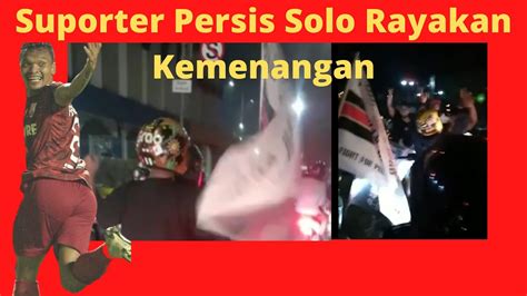 Suporter Persis Solo Konvoi Rayakan Kemenangan Usai Laskar Sambernyawa