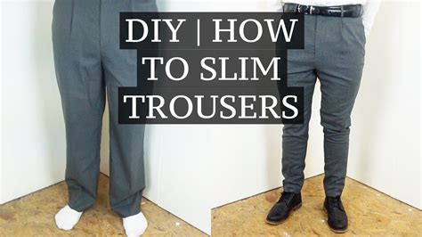 Diy How To Slim And Shorten Suit Trousers Josh Barnett Sewing Men