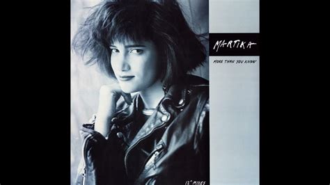 Martika More Than You Know Dance Mix Part 1 1988 Youtube