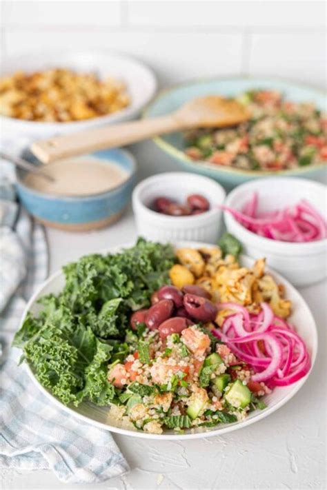 Cauliflower Quinoa Tabouli Bowls Running On Real Food