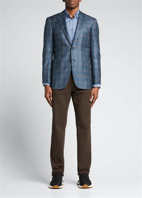 Buy Brioni Plaid Sport Jacket Blackwhite At 57 Off Editorialist